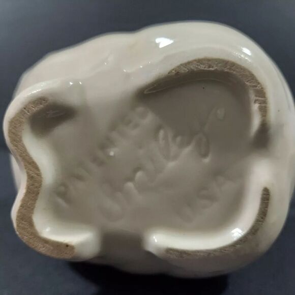 Vintage '40s MCM Shawnee Smiley USA Figural Hand Painted Pig Creamer Pitcher - Picture 3 of 6